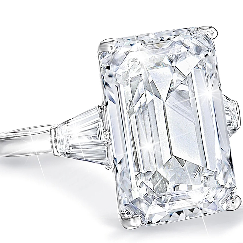 27- Carat Stimulated Diamond Perfection Ring by The Bradford Exchange ๐๐ - Picture 4 of 8